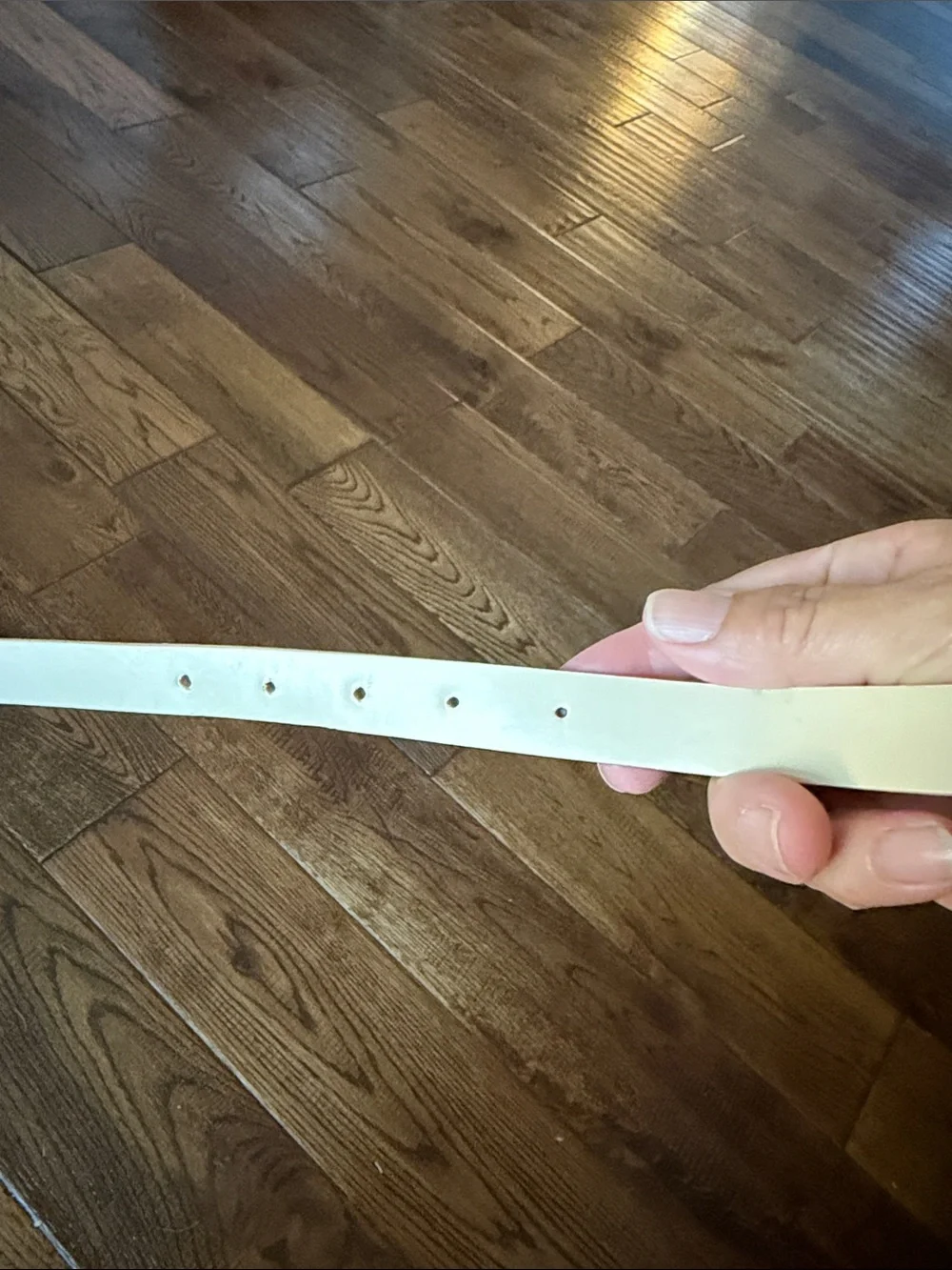 kate spade Pale Pink Leather Logo Buckle Belt